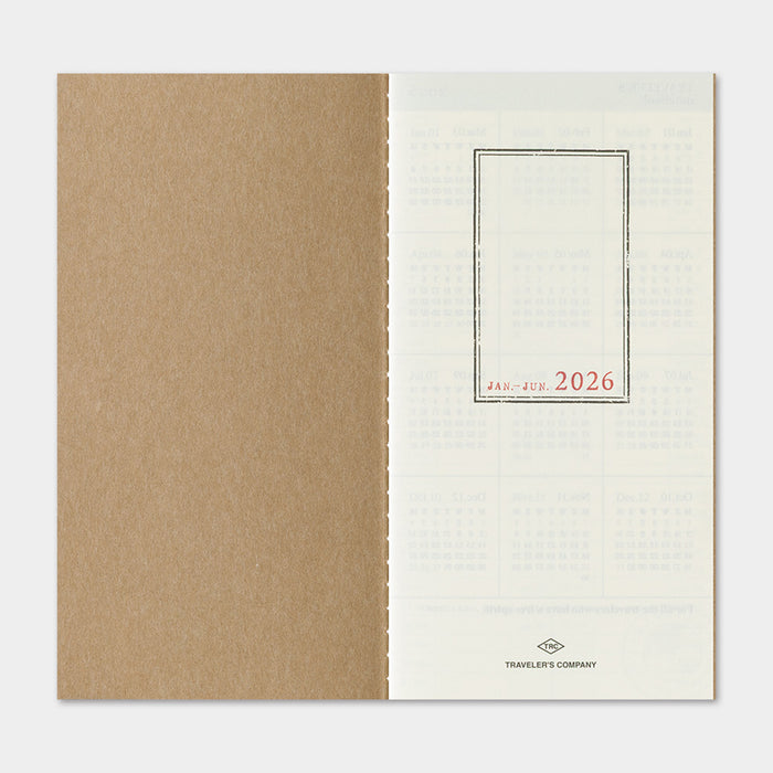 Traveler's Company 2026 - Weekly Vertical Diary Refill (Regular) -kalenteri