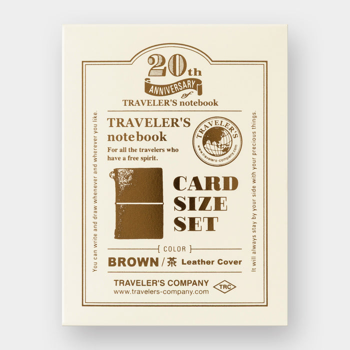 Traveler's Company Notebook Card Size 20th Anniversary Set