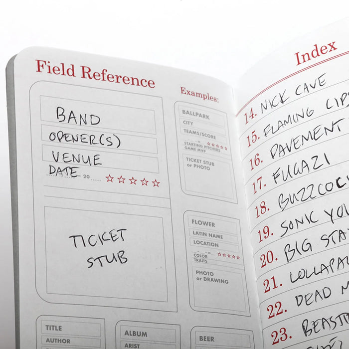 Field Notes Notebook.pdf Field Notes Index Edition Notebook (2-Pack) - Organize Your Notes ...