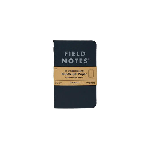 Field Notes Pitch Black Memobook (3-Pack) - Urban Kit Supply