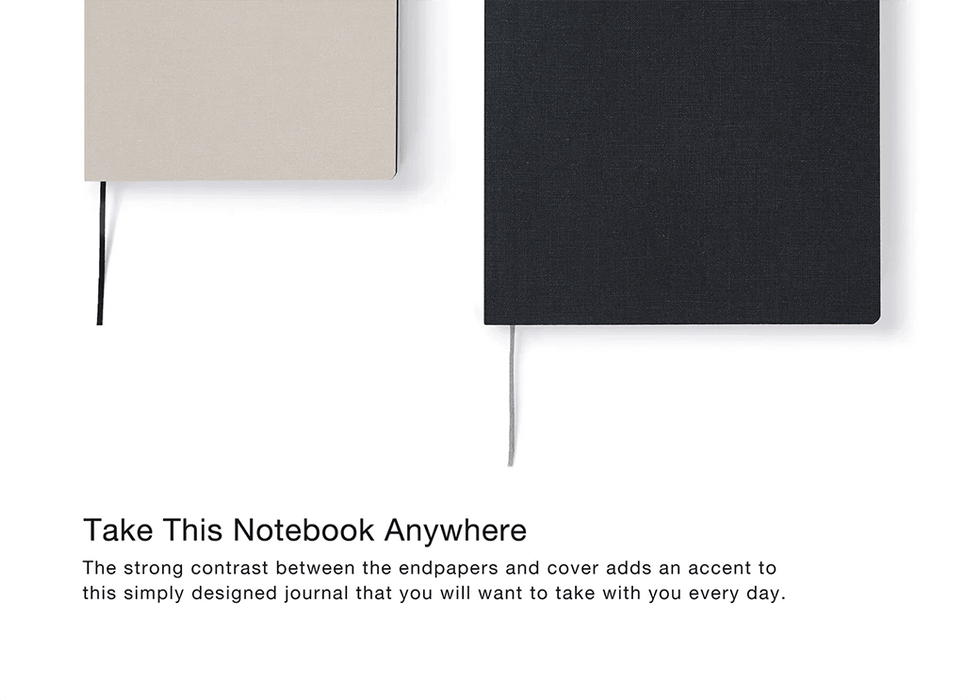 ITO Bindery Notebook Grey A6 (Blank) - Urban Kit Supply