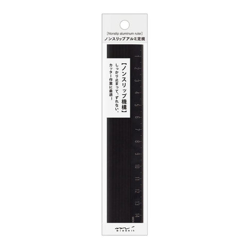 Midori Non-Slip Aluminium Ruler (15cm)