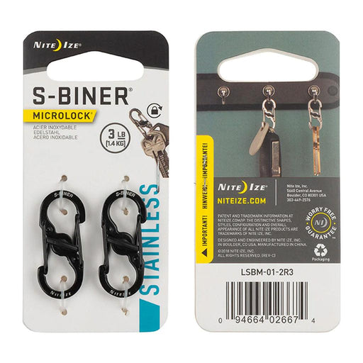 Nite Ize S-Biner MicroLock (2-pack) - Urban Kit Supply