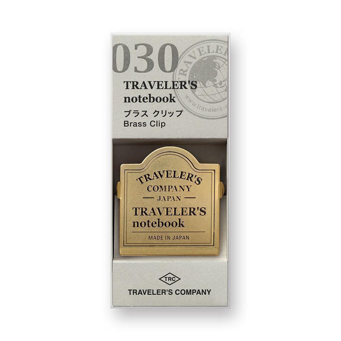 Traveler's Company - 030 Brass Clip - TRC Logo - Urban Kit Supply