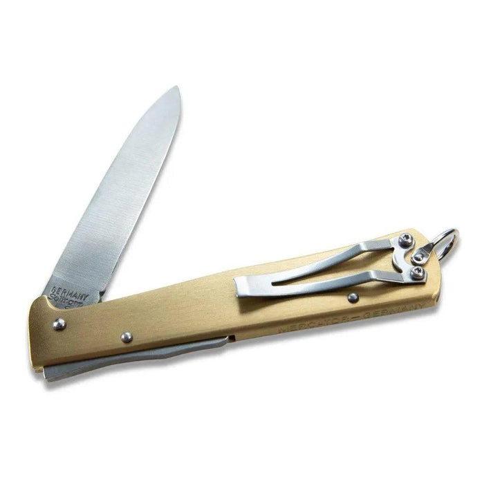 Otter Mercator Knife Large, Clip, Brass - Urban Kit Supply